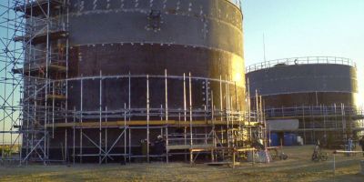 Строительство двух РВС объемом 4000 м3 в районе Тенгизского нефтегазового месторождения